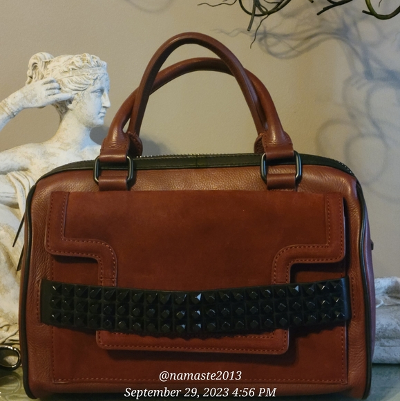 L.A.M.B. by Gwen Stefani Studded Front Pocket Crossbody Bag Luxury Designer #516 - Picture 10 of 13
